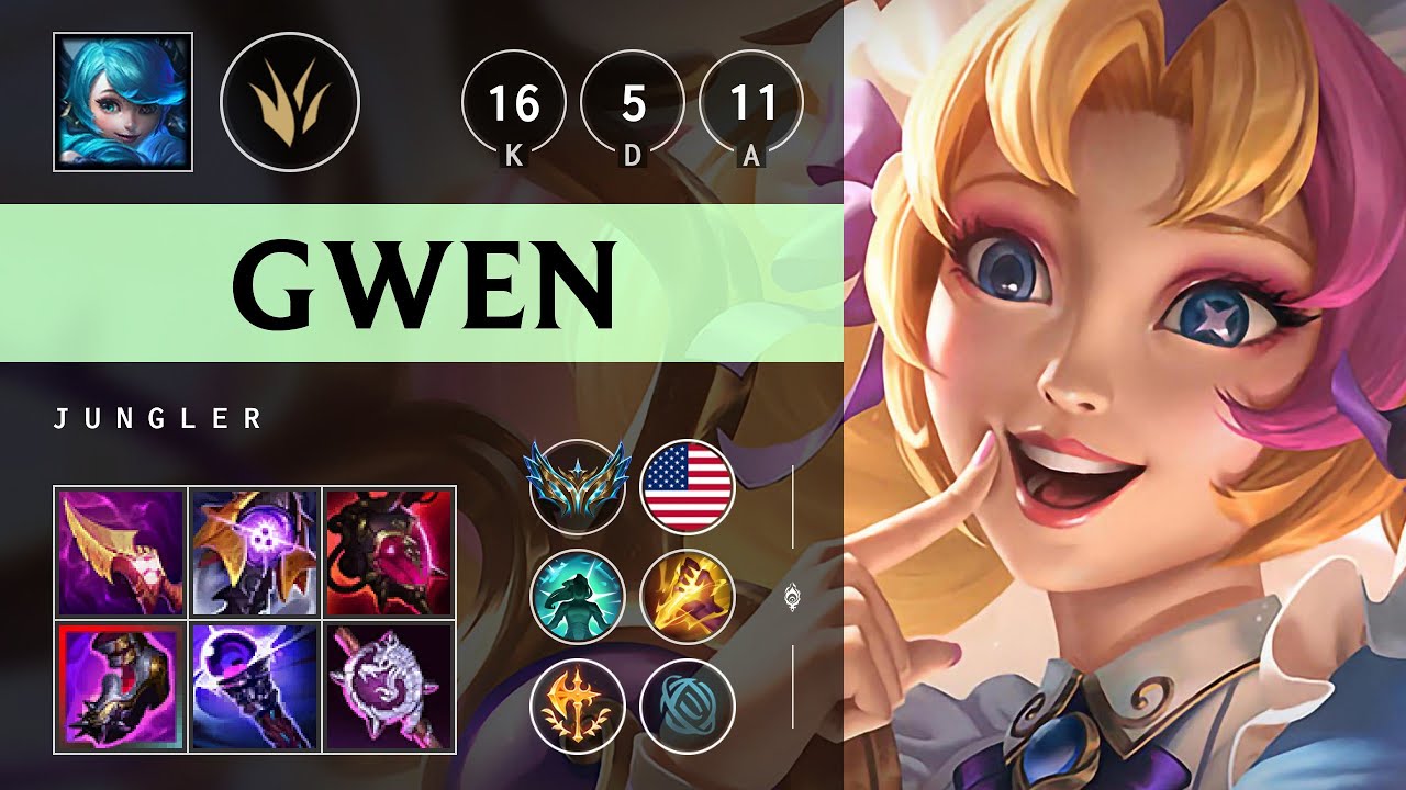 Gwen Jungle vs Rammus - NA Challenger Patch 25.17