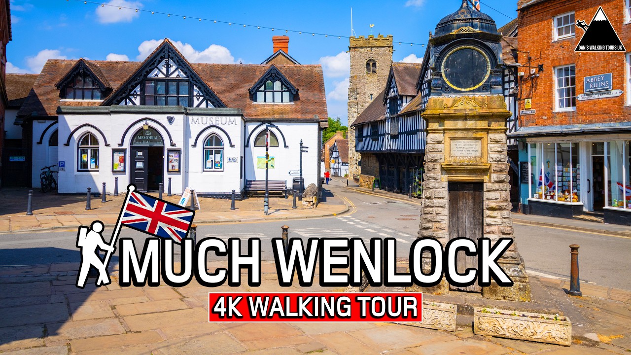 MUCH WENLOCK | 4K Walking Tour of Town That Inspired Modern Olympics in Shropshire, UK