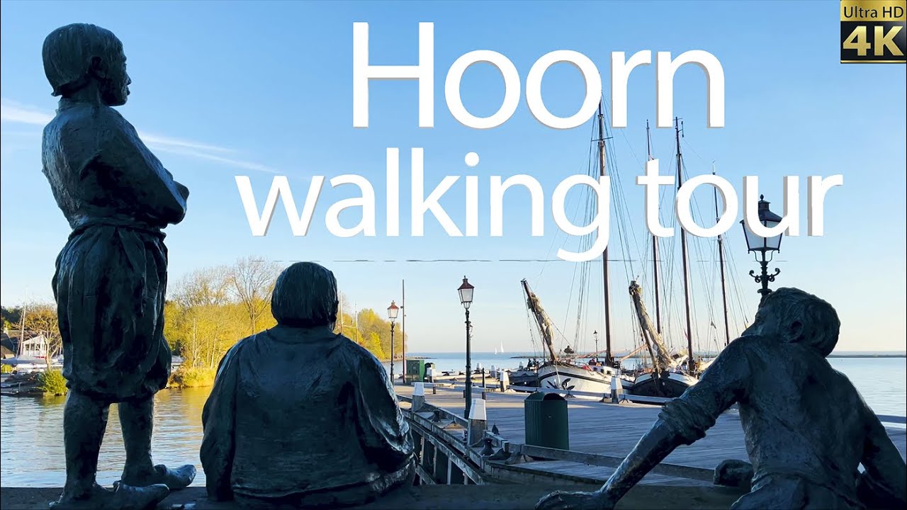 🇳🇱4K Пешеходная экскурсия - Хорн. Нидерланды. Красивая осень
