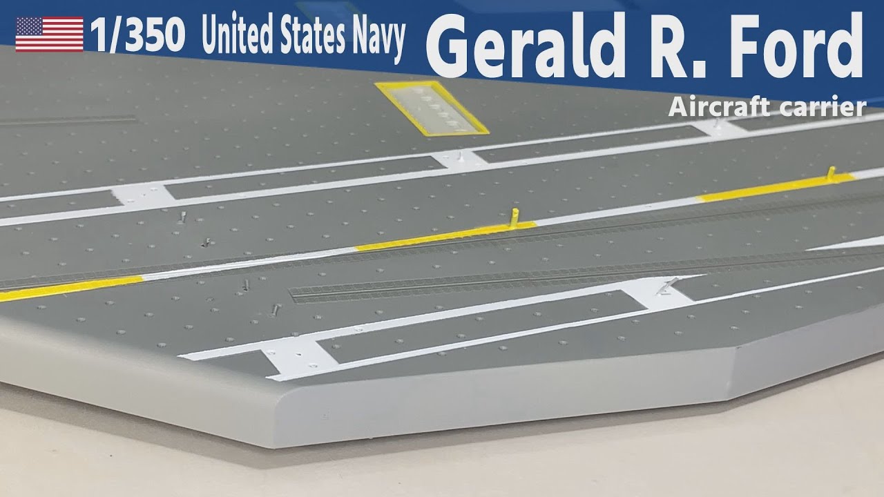Военно-морские силы США CVN-78 USS Gerald R. Ford 1/350 Part 19 Deck sign