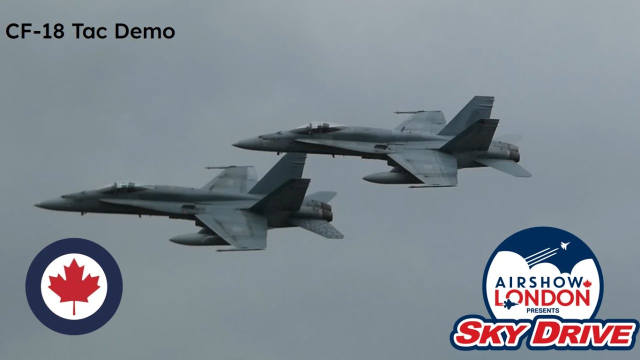 RCAF CF-18 Hornet Tac Demo - AirshowLondon 2025