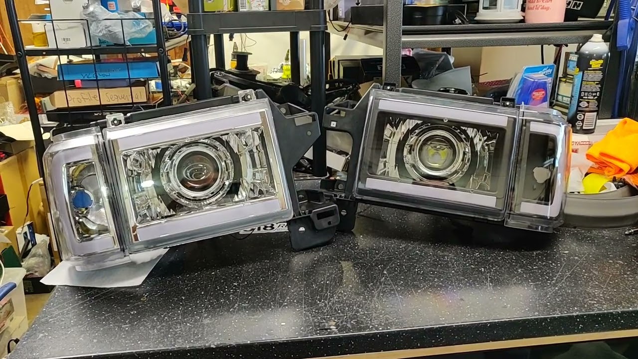 1993 - 1998 Country Coach Magna bi-LED projector headlight retrofit