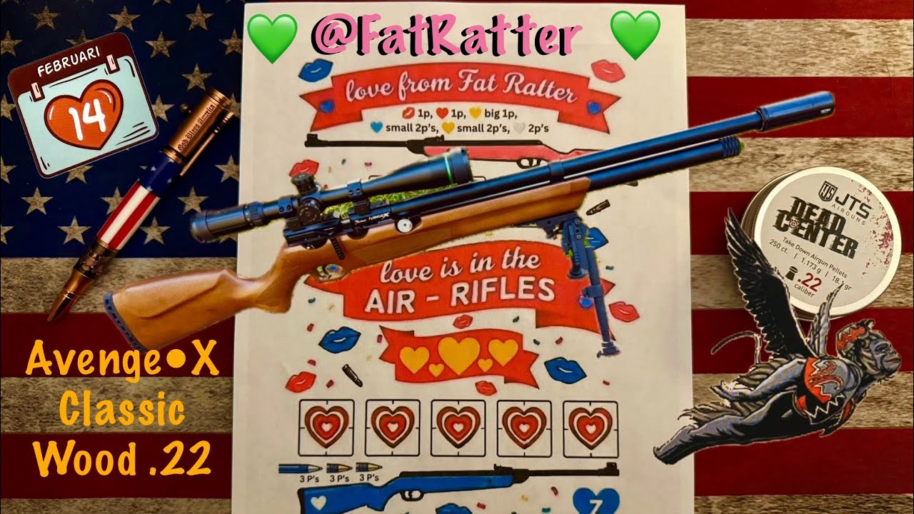 @FatRatter  Love is in The Air Fun Challenge💥Avenge X Classic wood  @25 yrds.JTS.⚰️Centers 18.1 ❤️💔