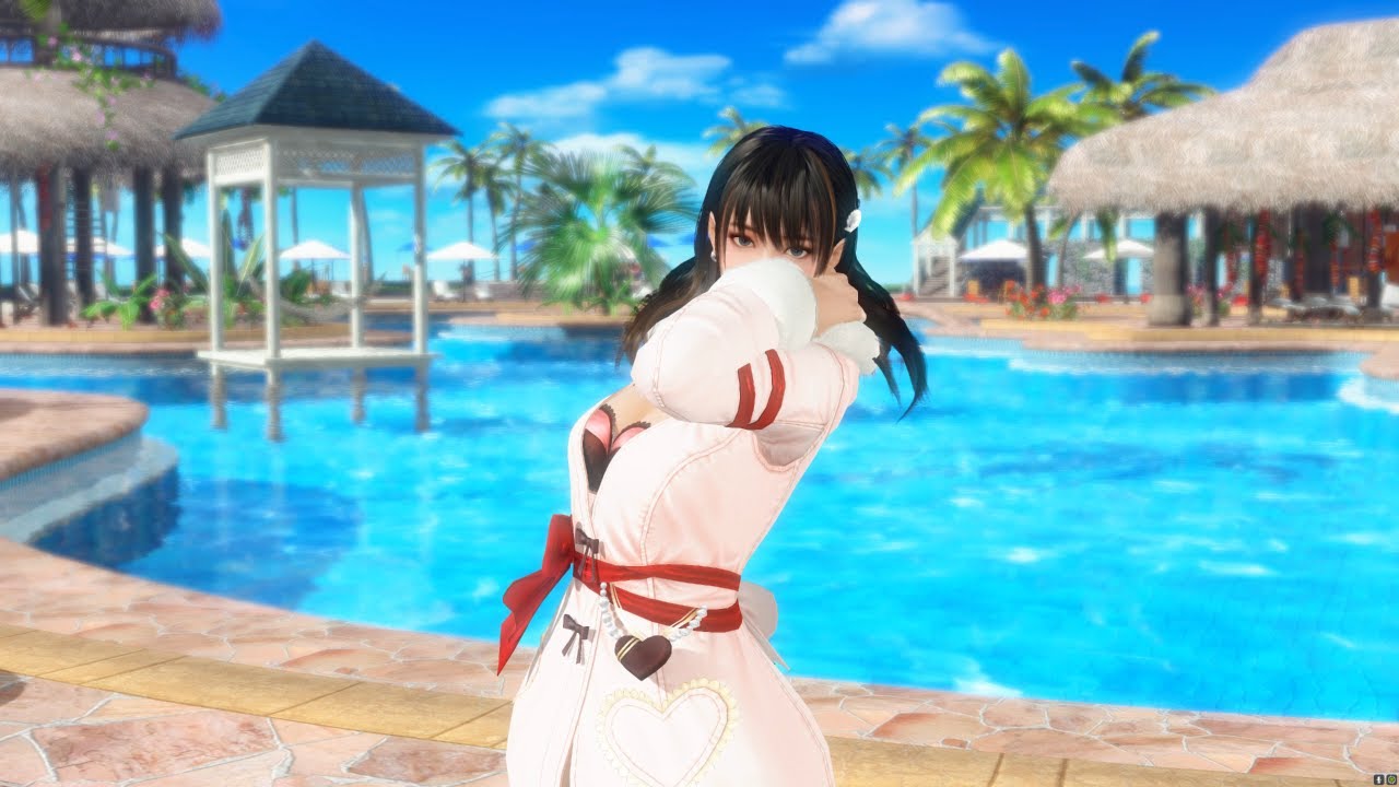 DoA Xtreme Venus Vacation Nanami Standing, Embarassed...