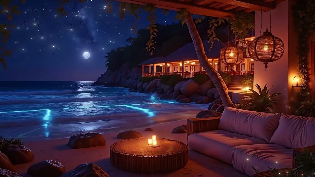 (NO ADS) Fall Asleep Quickly - Piano Sleep Music & Ocean Waves for Stress Relief & Restorative Sleep