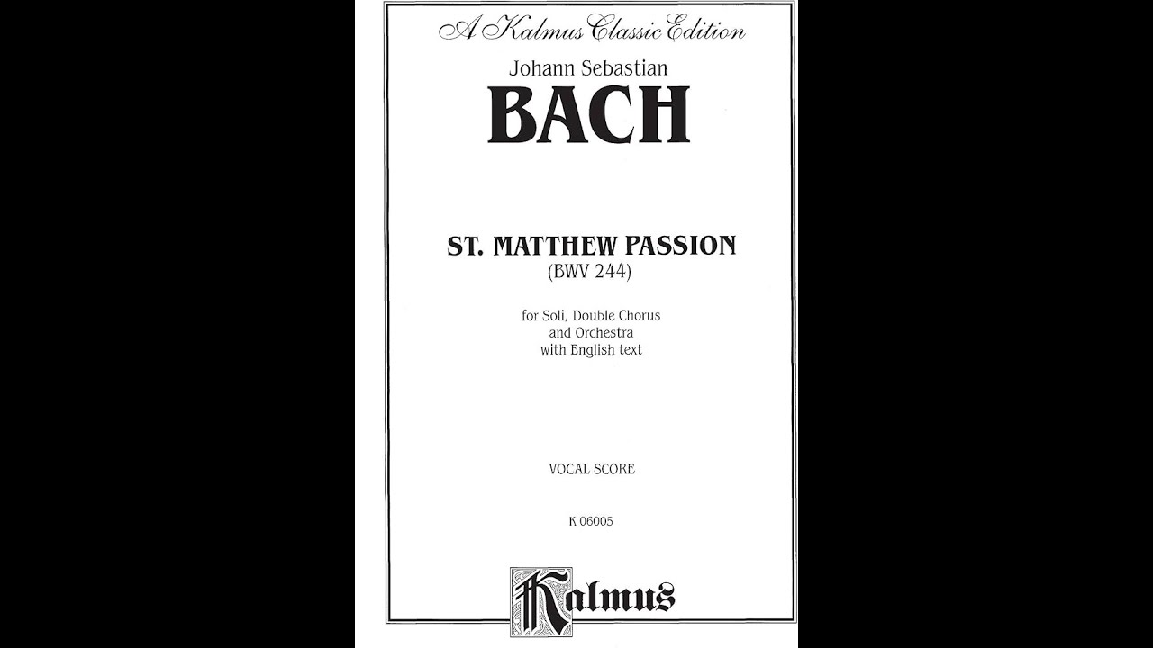 Bach:  Matthäus Passion BWV244  -  Kommt, ihr Töchter, helf mir klagen  -  Willem Mengelberg