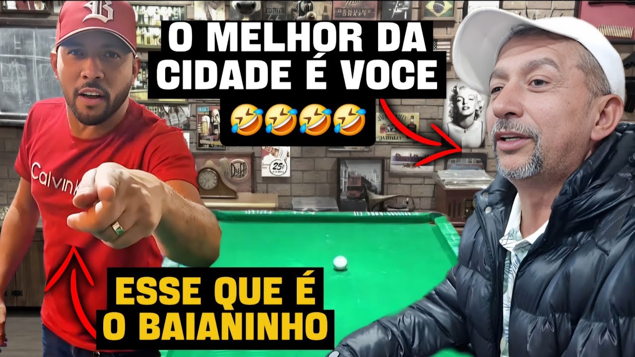Baianinho de Mauá - ENFRENTOU O MELHOR JOGADOR DE BARREIRAS 😨😱 #sinucatododia #sinuca 