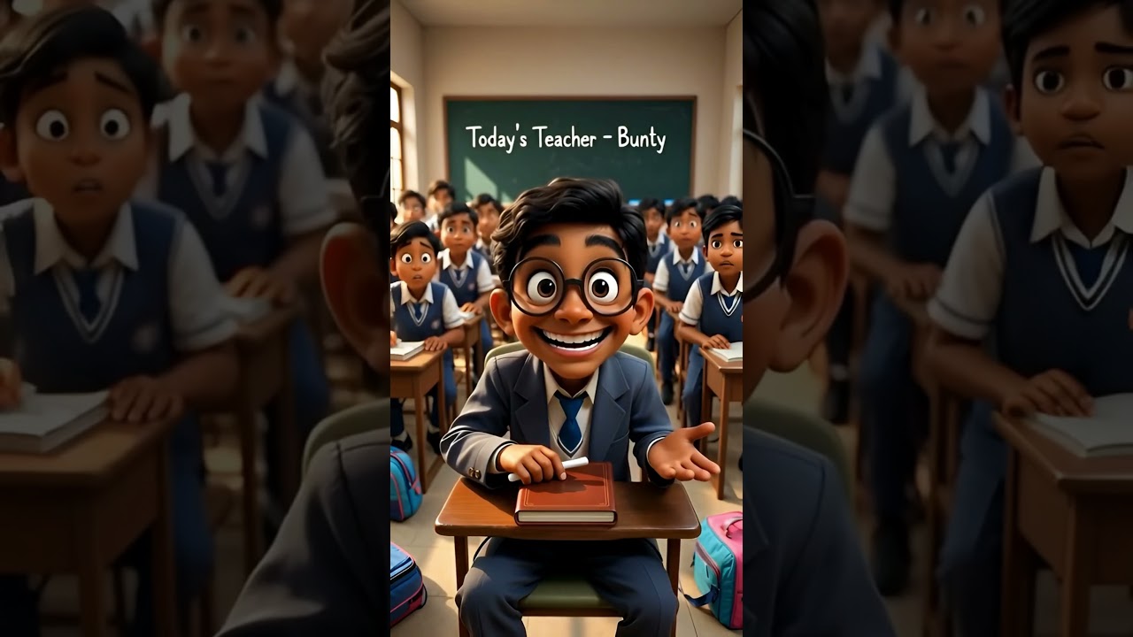 बच्चा बना स्कूल में टीचर | Child becomes teacher in school. 