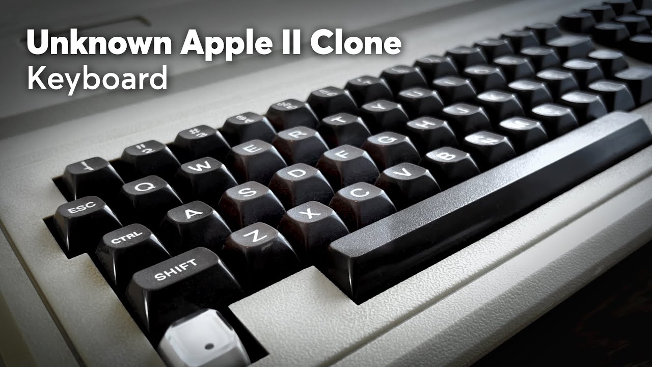 Unknown Apple II Clone Keyboard Sound Test | Monogram SMK Derivative