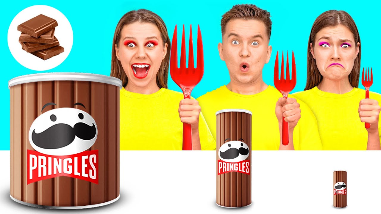 Большая, Средняя или Маленькая Тарелка Челлендж | Фантастические Кухонные Рецепты DaDaDa Challenge