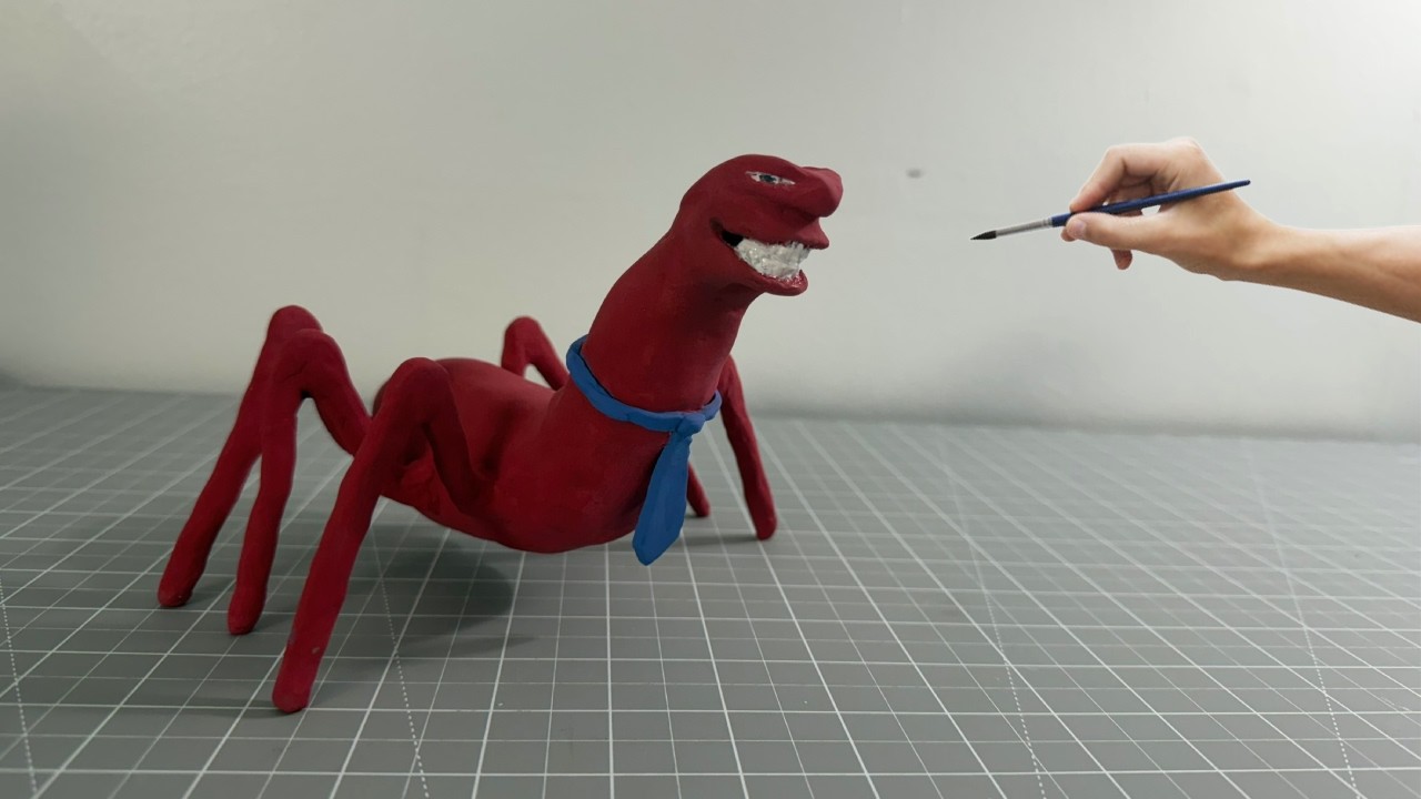 I made Spider Allan from polymer clay