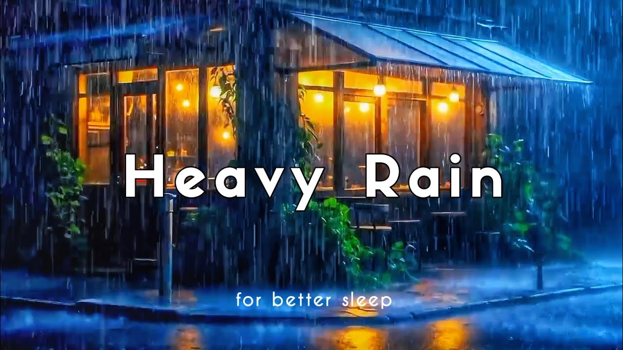 Extreme Heavy Rain & Thunder – Black Screen Sleep Sounds for Insomnia