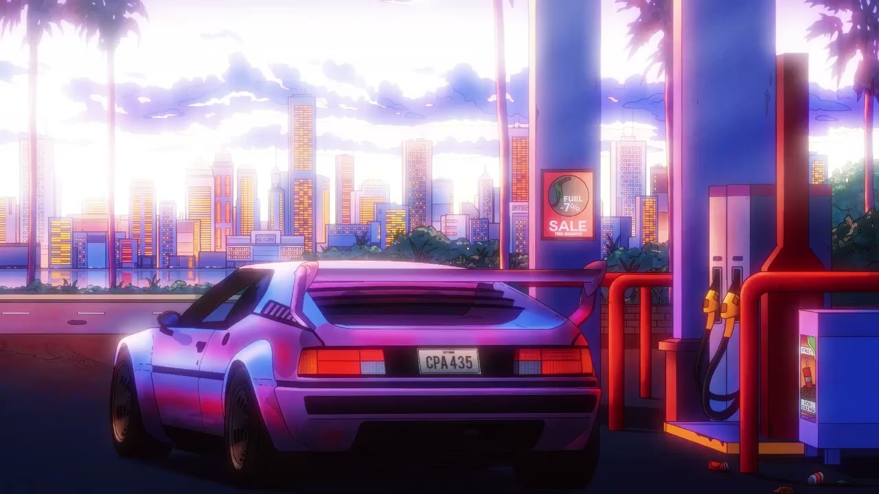 Vice City LoFi ~ Gas Station Pink Skyline (M3 Sunset Pump Vibes)
