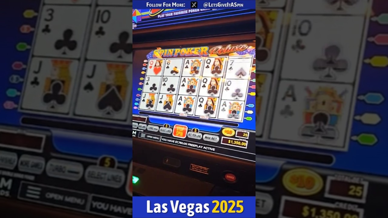 ROYAL FLUSH за $40 000 в Лас-Вегасе! 😱💰 #видеопокер #джекпот