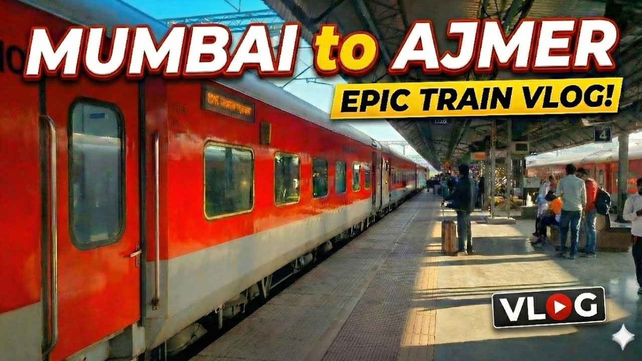 Mumbai to Ajmer Gareeb Rath Express Full Journey vlog🚆 | Honest Train Review😇❤️