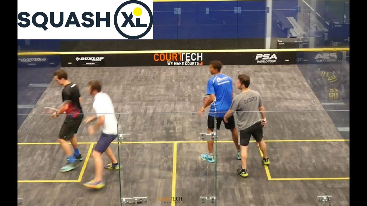 SQUASH DOUBLES PRACTICE MATCH | Lance Beddoes & Lwamba Chileshe v Willz Donnelly & Anthony Lepper