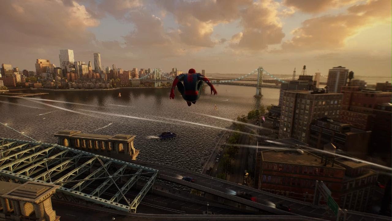 Marvel's Spider-Man 2 swinging