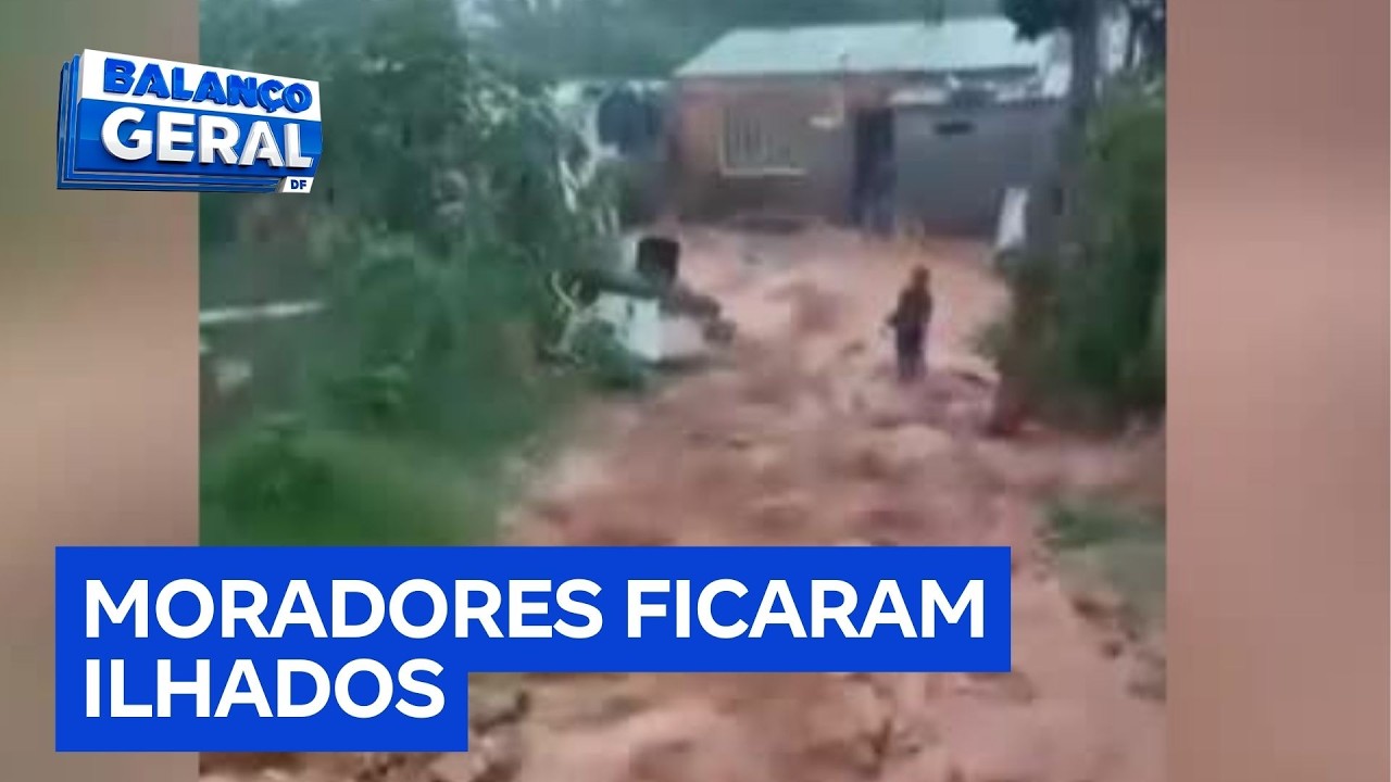 Chuva devasta São Sebastião (DF) e crianças enfrentam enxurrada para sobreviver | Balanço Geral DF
