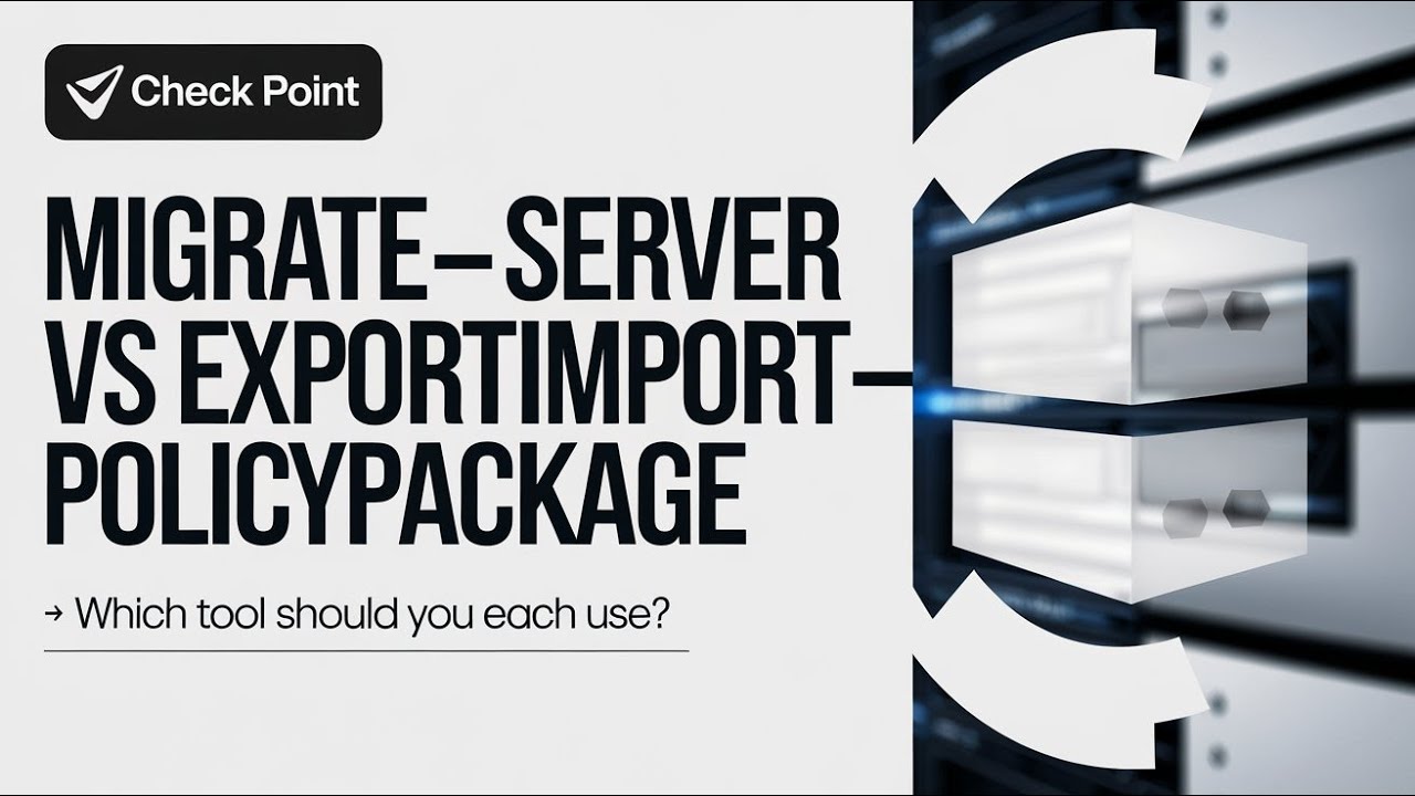 Check Point Firewall: migrate_server против ExportImportPolicyPackage