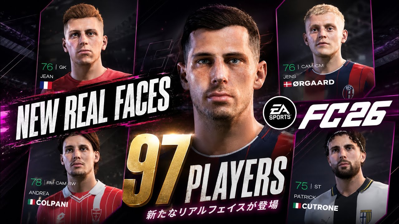 FC26 - Italia - All New Real Faces 97 Players