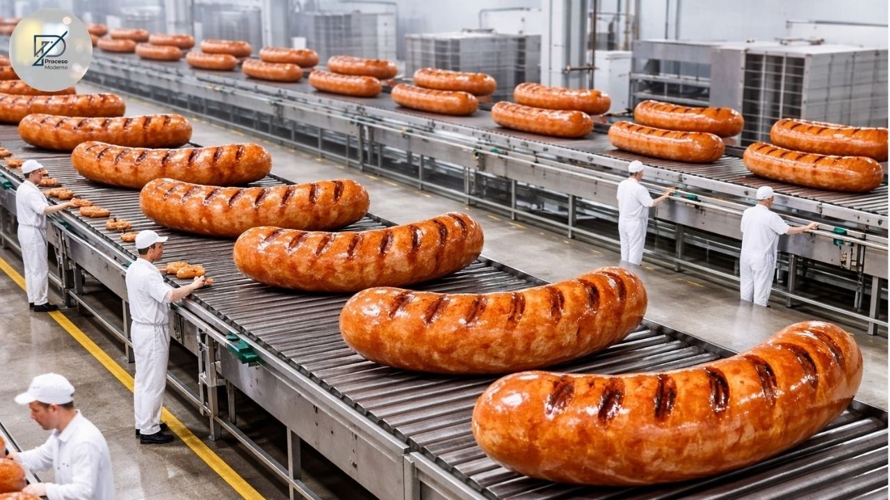 Dentro de la Mega Fábrica Millones de Salchichas al Día, Línea a Toda Velocidad