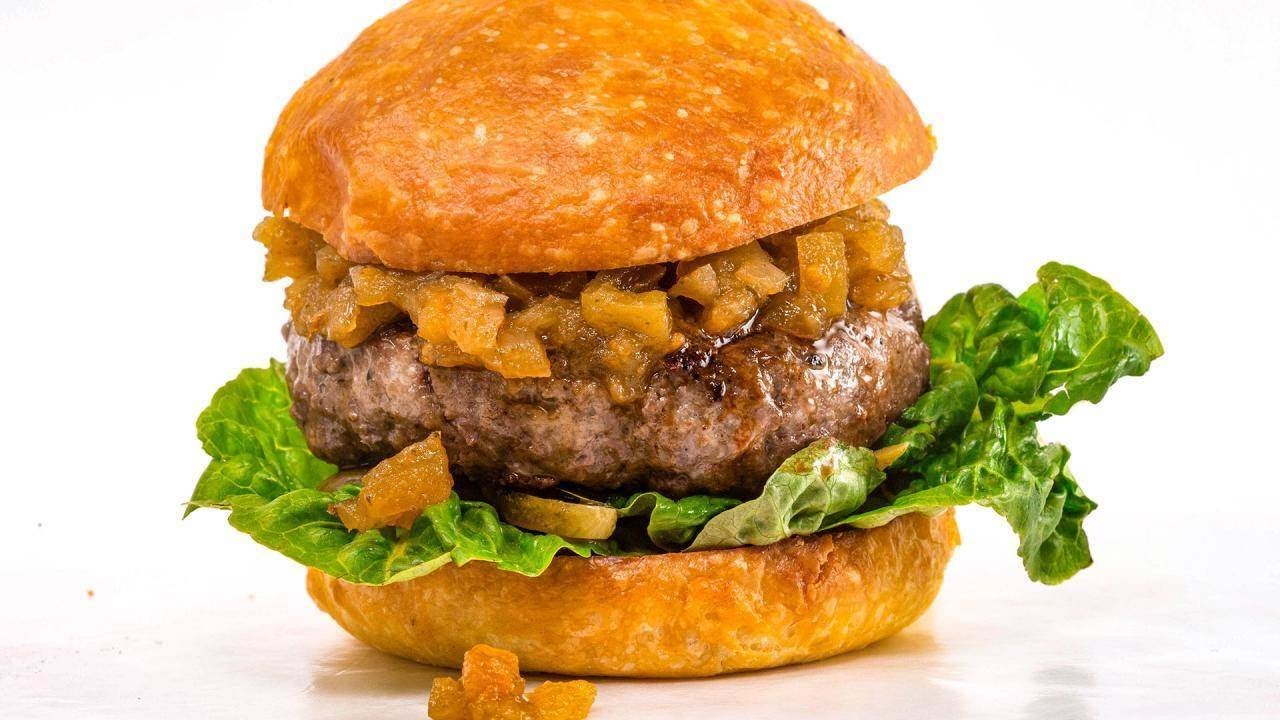 How To Make Canadian Spiced Burgers with Quebec Green Ketchup and Poutine By Rachael