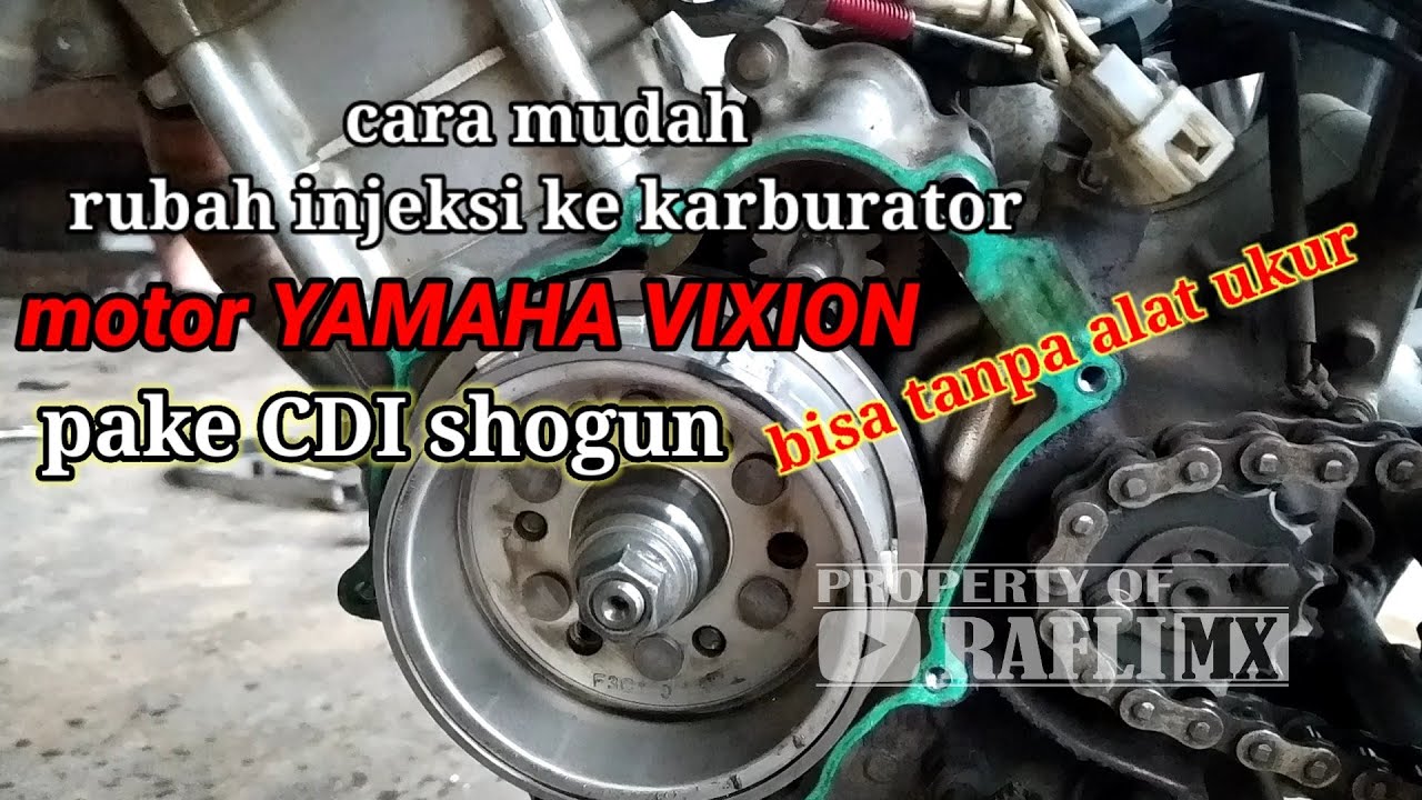 cara mudah rubah injeksi ke karbu yamaha vixion pake cdi shogun