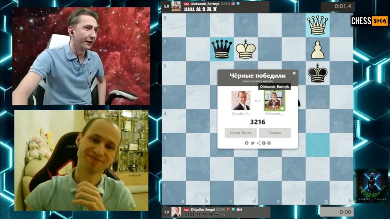 БОРТНИК vs ЖИГАЛКО! Bullet на chess.com
