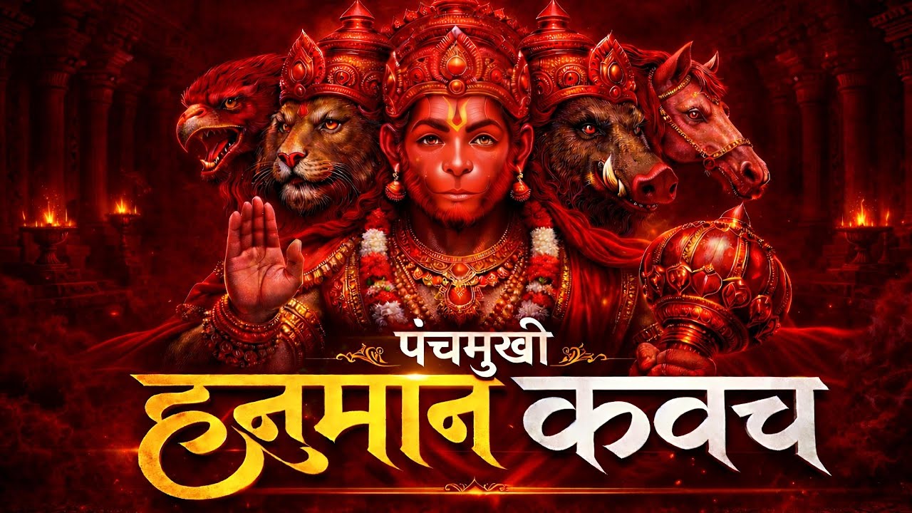 पंचमुखी हनुमान कवच | Powerful Mantra for Protection | Panchmukhi Hanuman Kavach, #hanuman #kavach 