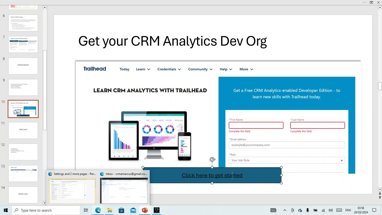 Salesforce CRM Analytics Course 2024 - 2 - Getting Started  Part 1