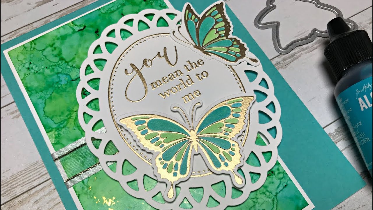 How to Use Alcohol Inks with Fancy Foil