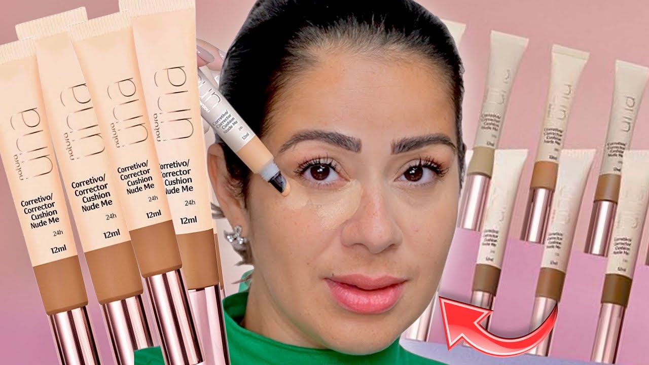 TESTEI o NOVO CORRETIVO NATURA Una | Cushion Nude Me