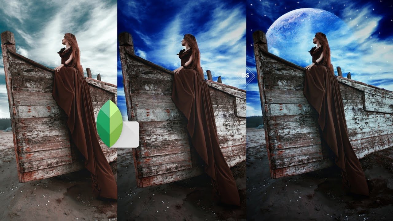 New moonlight photo Tutorial || Moon Editing Snapseed || Snapseed Photo editing   || Dharani Siginam