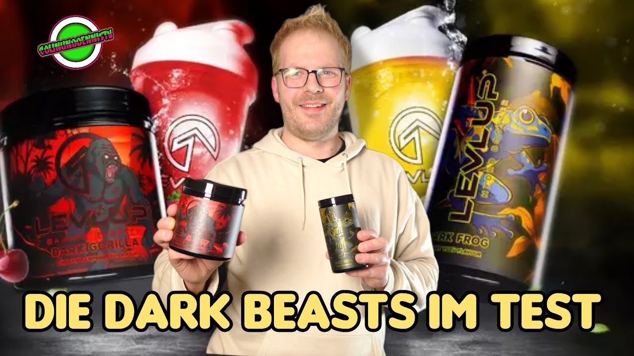 Levlup DARK GORILLA und DARK FROG  im Test - Gaming Booster Energy Drink