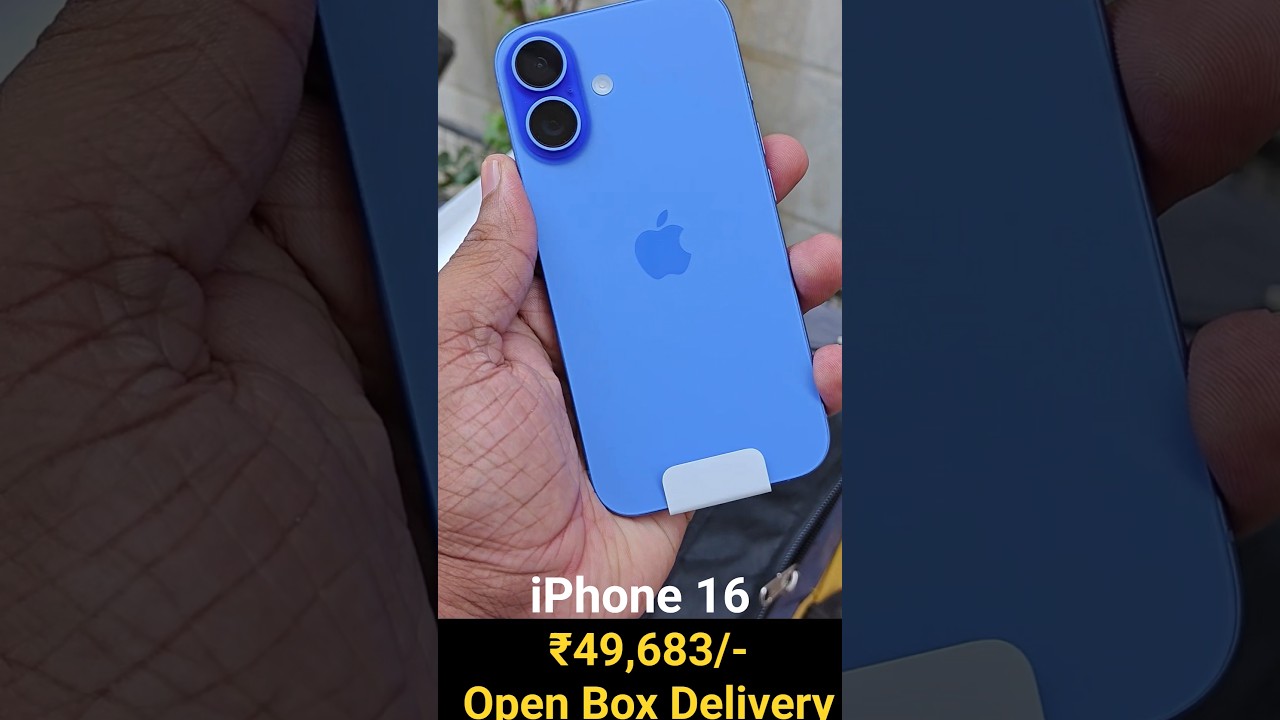 iPhone 16 @ ₹49,683/- Open Box Delivery - FLIPKART BBD SALE