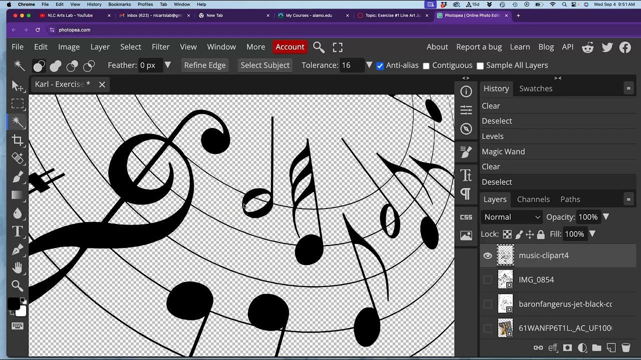 4  Cleaning up Layers and Using Free Transform