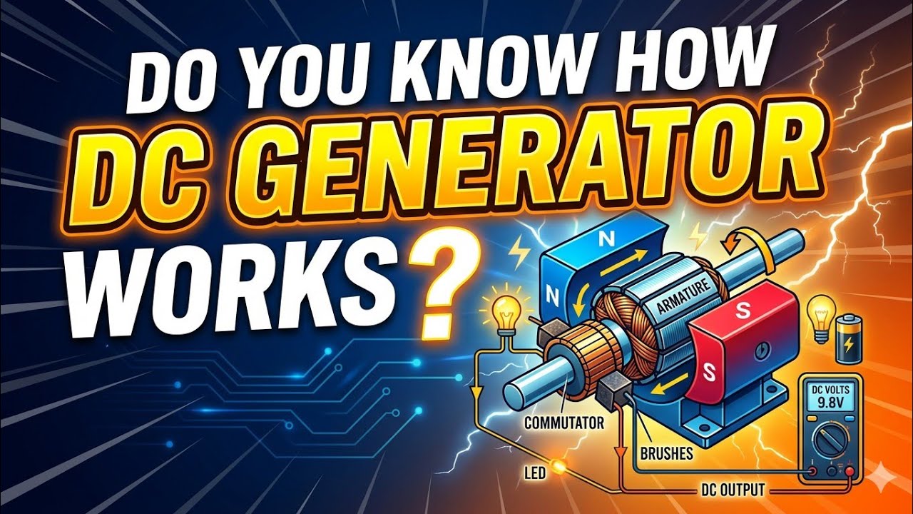 DC Generator Working Principle and Construction 