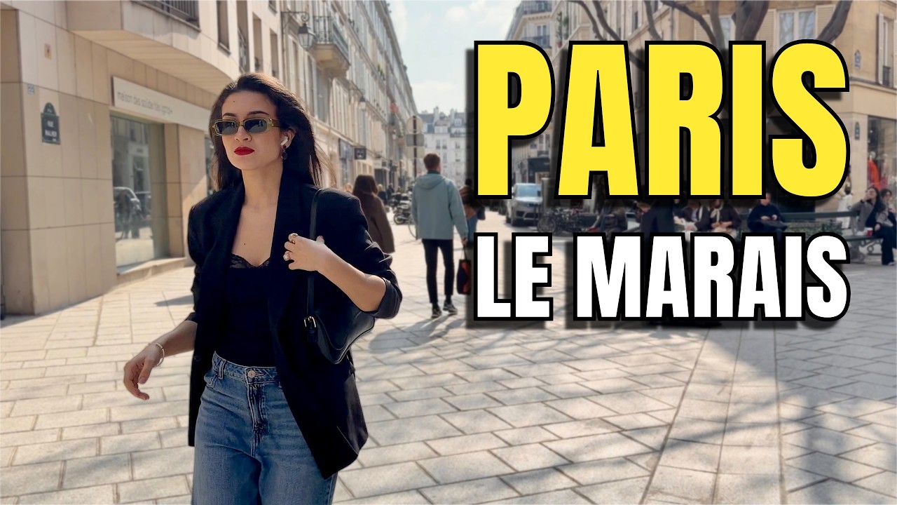 PARIS - 🇫🇷 FRANCE Walking Tour [4K] - PARIS / LE MARAIS - Where History, Art And Fashion Blend