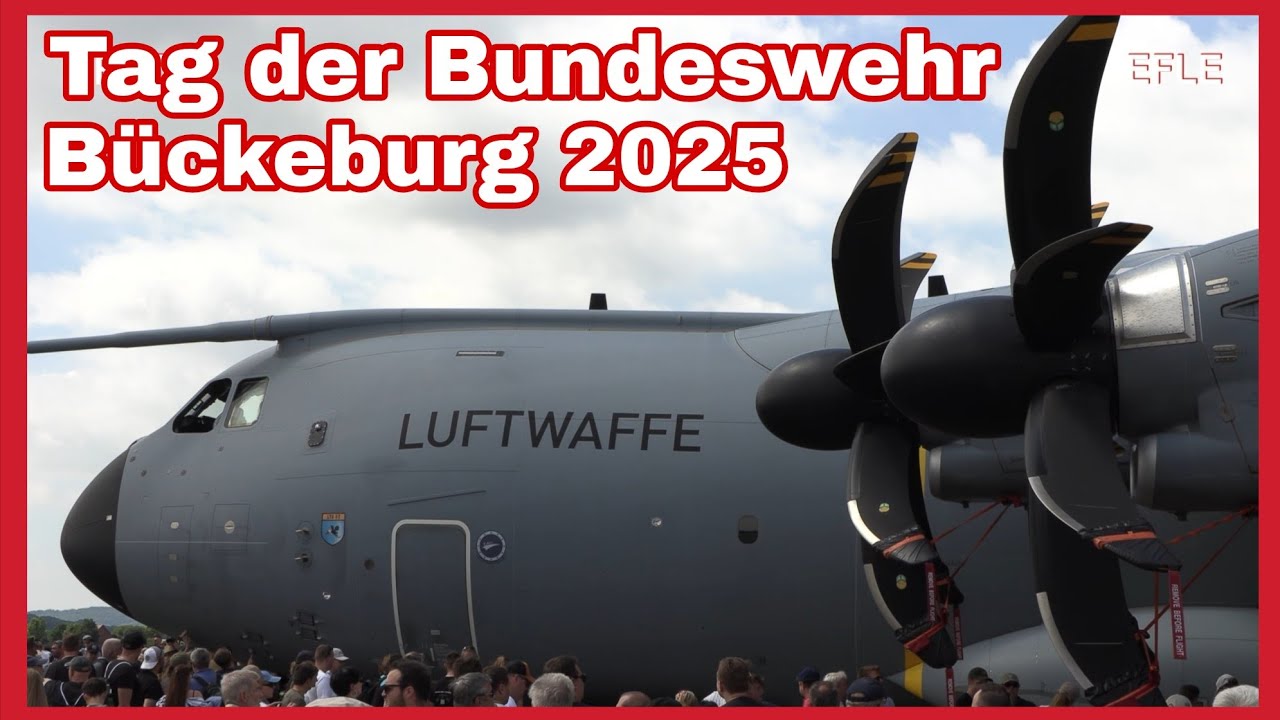 🇩🇪TAG DER BUNDESWEHR 2025 in Bückeburg🪂Große Flugshow mit Hubschraubern und Flugzeugen🚁✈️