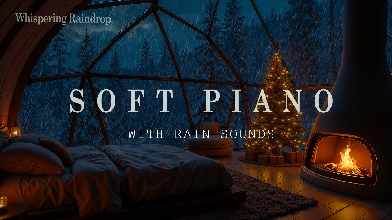 Relaxing Sleep Music with Peaceful Rain Sounds 🌧️ Overcome Insomnia with Rain Outside the Forest 🔥