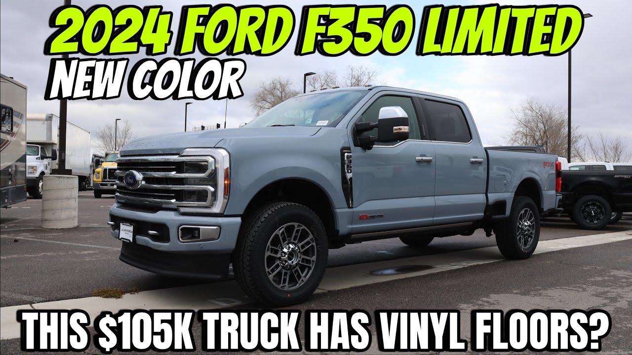 2024 Ford F350 Limited In New Color! This Ultra Luxury Truck Has Vinyl Floors...