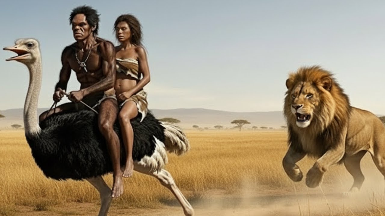 Life 3.3 Million Years Ago | The Giant Lion and the Giant Ostrich