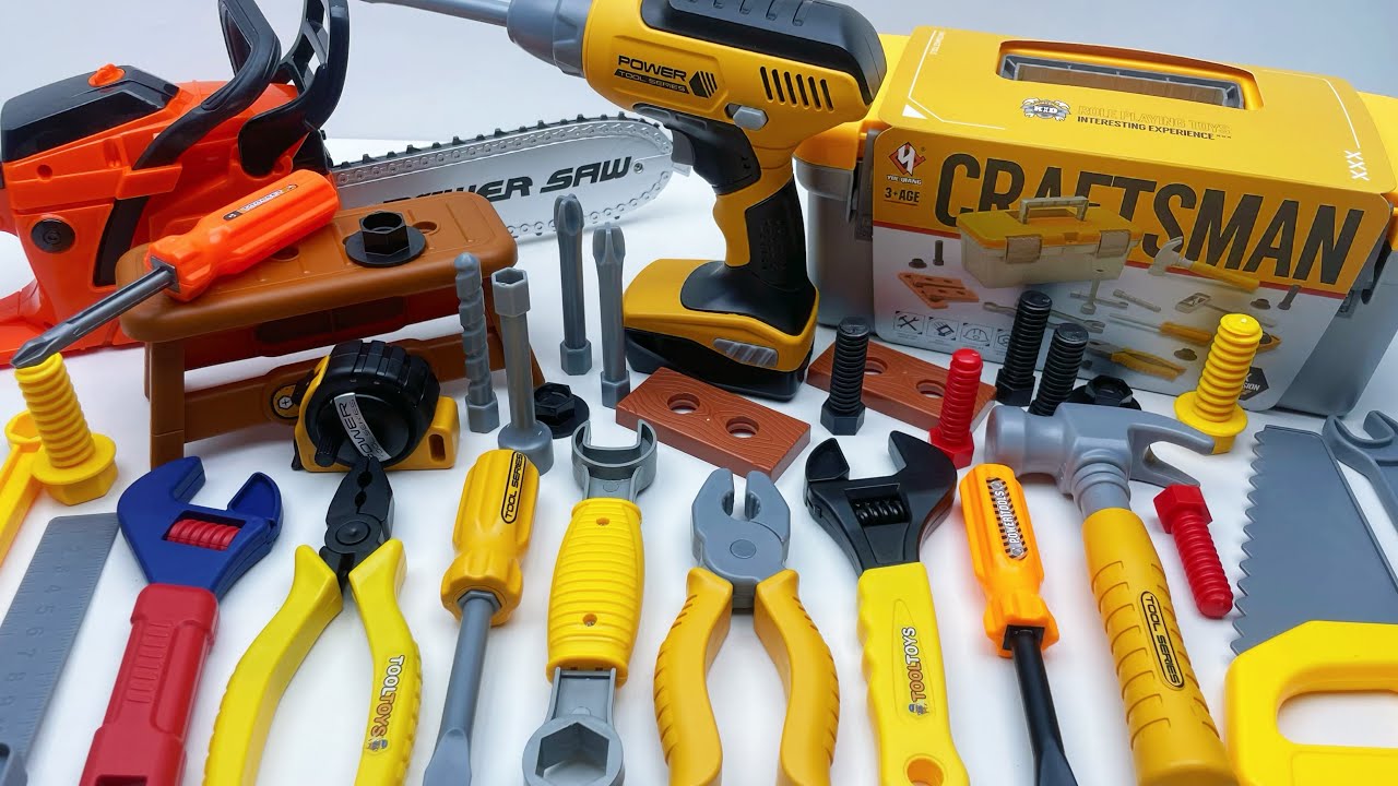 13 min to open the box, satisfied with the electric screwdriver, screw assembly toolbox | Toy Review
