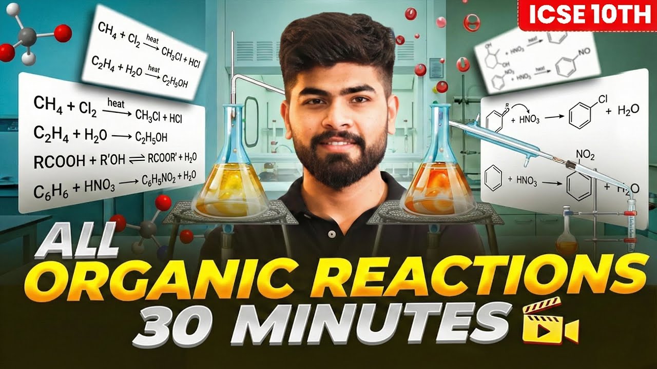 Organic Chemistry One-Shot for ICSE 2026 | Class 10 in 30 Minutes | ICSE Boards 2026