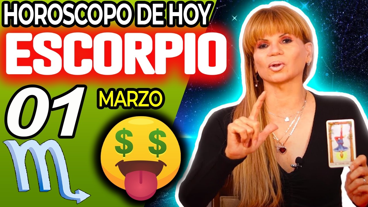 ESCORPIO ♏🤑HUELE A DINERO❗VEO MUCHOS BILLETES💵 Horóscopo De Hoy 1 De Marzo 2026 | Mhoni Vidente