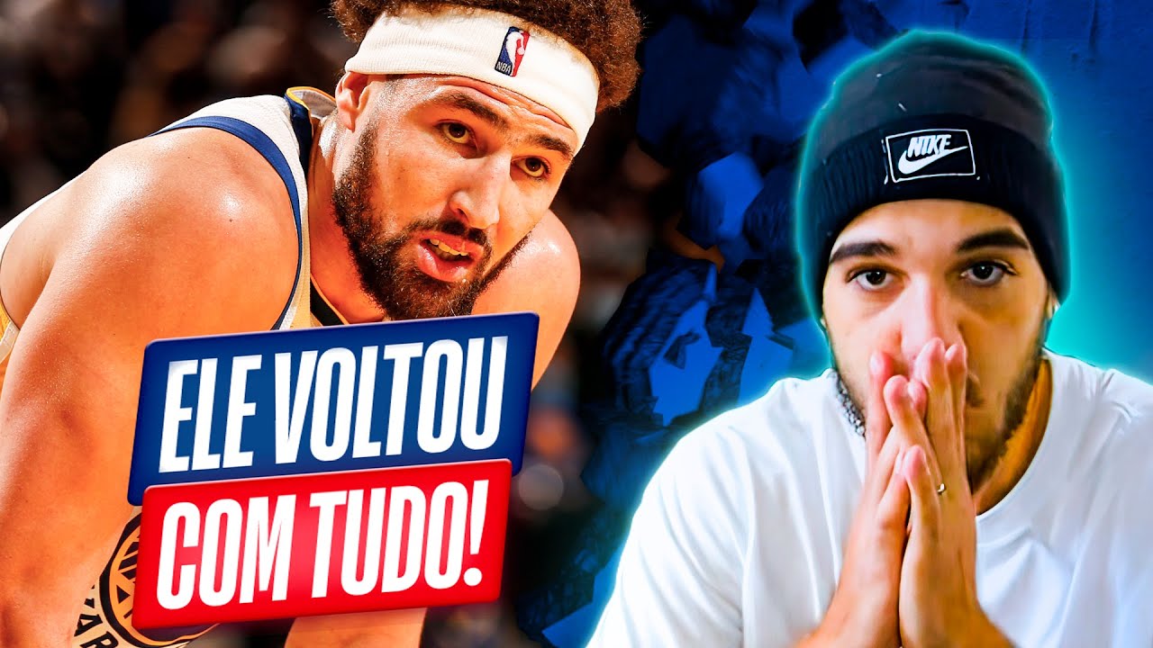 5 JOGADAS INCRÍVEIS DE KLAY THOMPSON E SEU RETORNO TRIUNFAL! CAIO REAGE #13