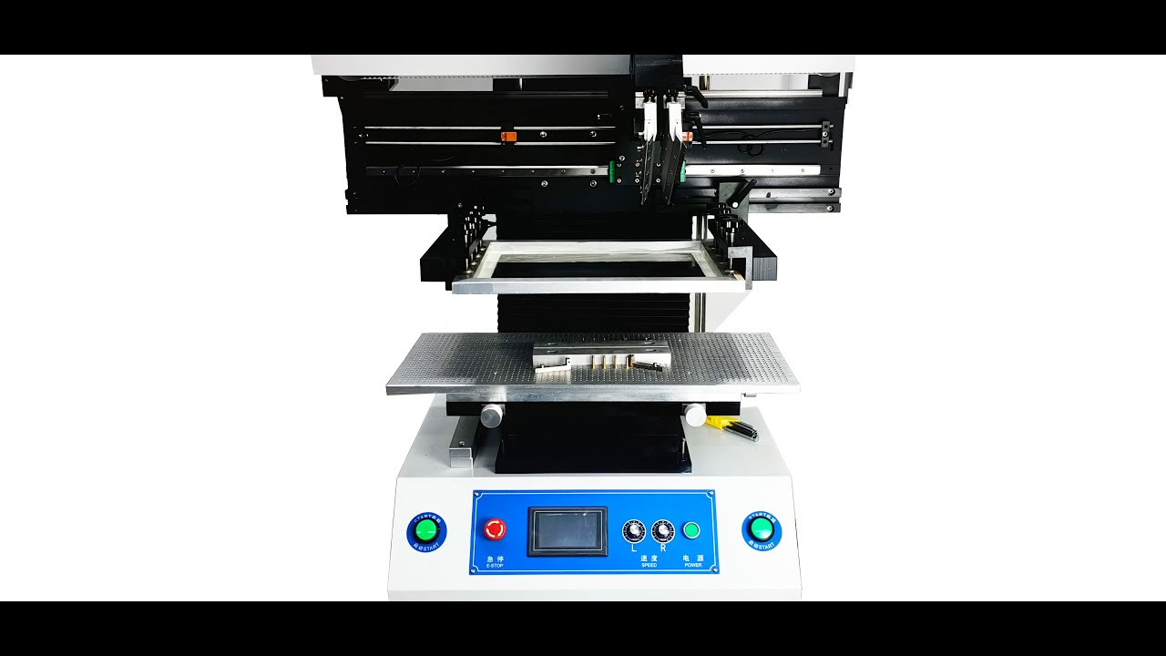 How to use semi automatic soldering printer machine