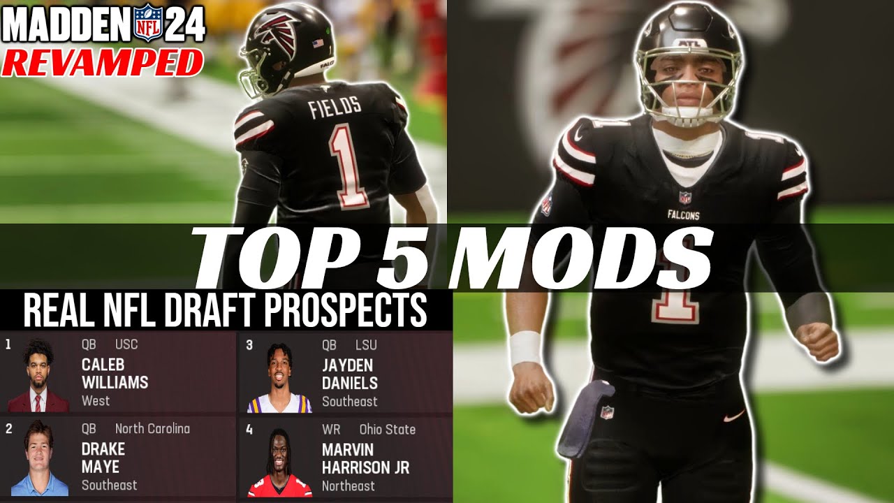 Top 5 OFFSEASON Mods for Madden 24: Gameplay Revamp, Fox Presentation, Real Draft Prospects, & More!