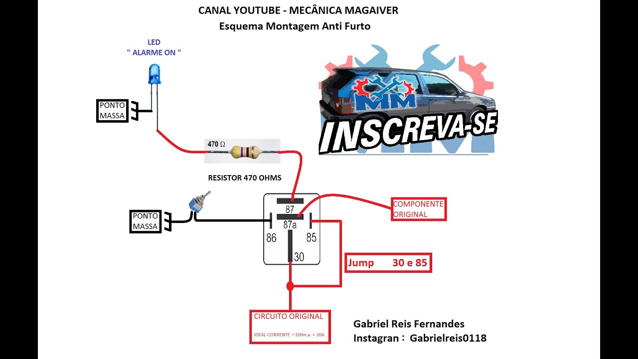 Como fazer um Mata Motor ou Anti Furto - O Melhor e Mais Seguro.