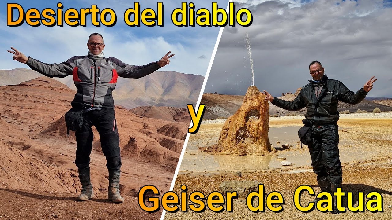 Desierto del Diablo y Geiser de Catua. (C18 - E3) #yamaha #xtz250 #mototurismo
